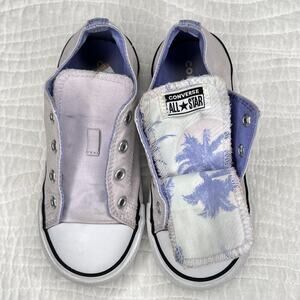 Converse All Star Kids Unisex Sneakers Shoe sz 10 Chuck Taylors Low Top Purple